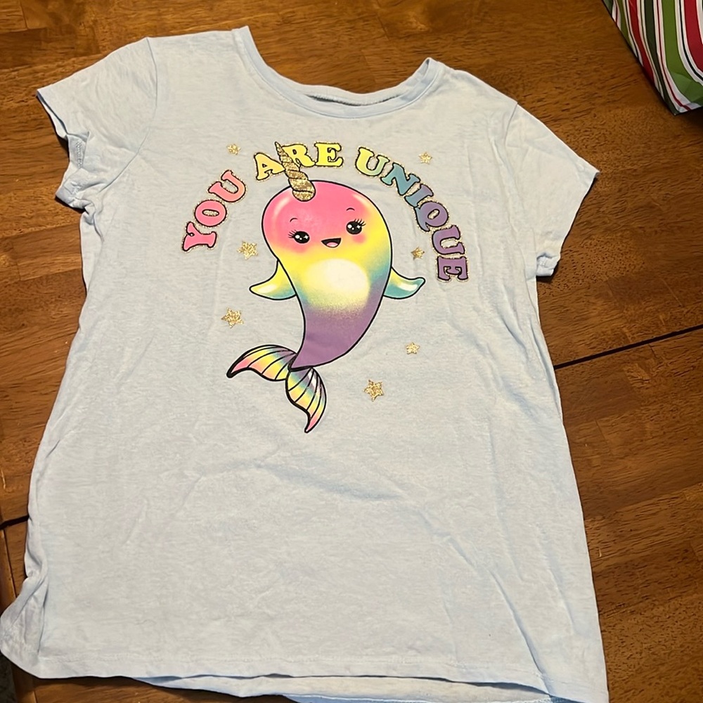You are unique narwhal, place T-shirt size XL/14